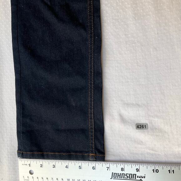 Ring of Fire Kid Skinny Jeans size 18 Dark Blue Mid Rise Stretch Boot Cut NWT - Picture 6 of 11